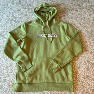 Green and white Dizzy Daisy hoodie